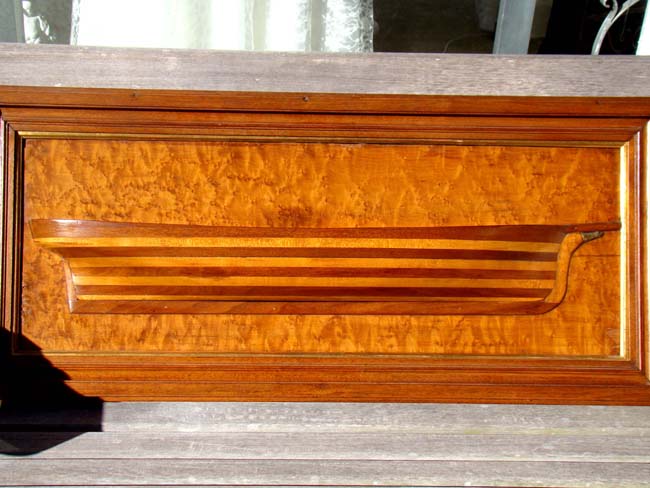 An exceptional BUILDERS HALF HULL MODEL of a sailing vessel circa 1870 — image 3